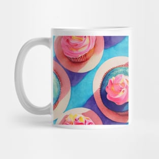 Watercolor cupcake pattern Mug